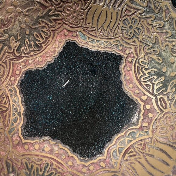 Singing Bowl Middle Eastern Tibetan Hand Etched Meditation Vintage Bowl READ - Picture 3 of 16